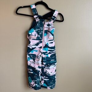 Columbia Toddler Snowslope II Bibs in Dusty Pink Geoglacial 3T